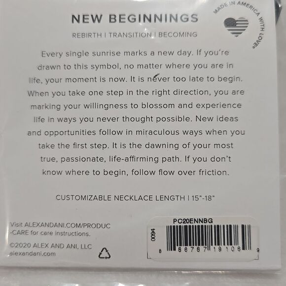 Alex and Ani 14k Gold And 925 Silver Necklace - Picture 3 of 5